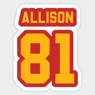 Geronimo Allison Packers Sticker